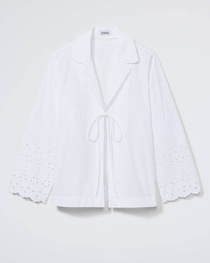The Eyelet Lobby Shirt - White