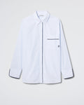 The Overnight Shirt - Cloud Stripe