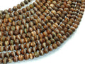 Tibetan Agate, 6mm Round Beads-BeadBasic