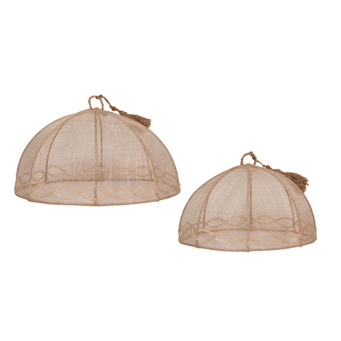 Tuileries Garden Mesh Round Food Cover Set of 2 - Natural by Juliska