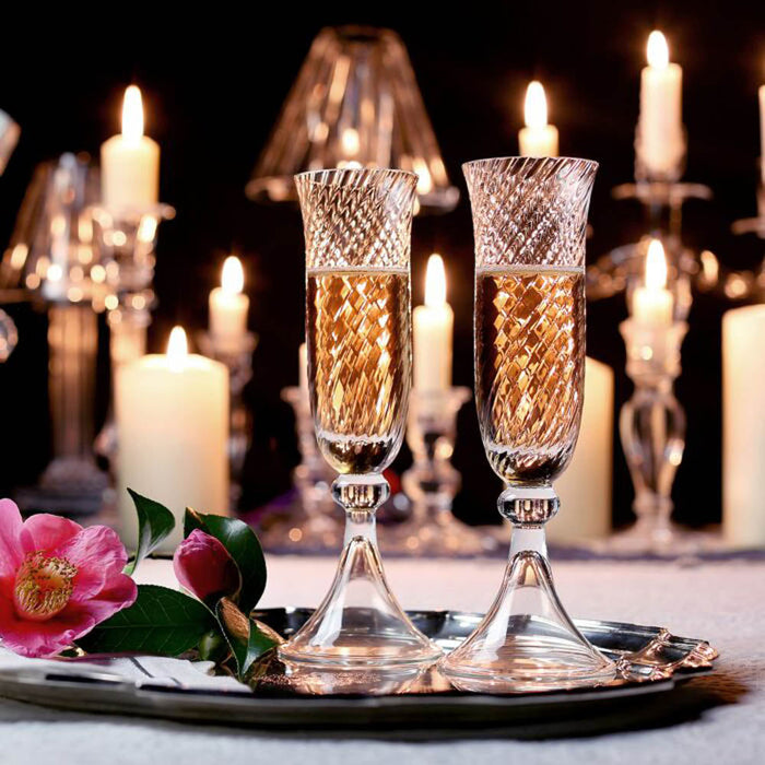 Venetia Champagne Flute by William Yeoward Additional Image - 2