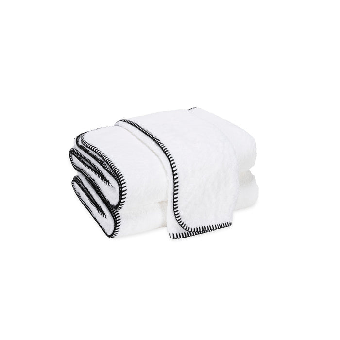 Whipstitch Bath Towel Black