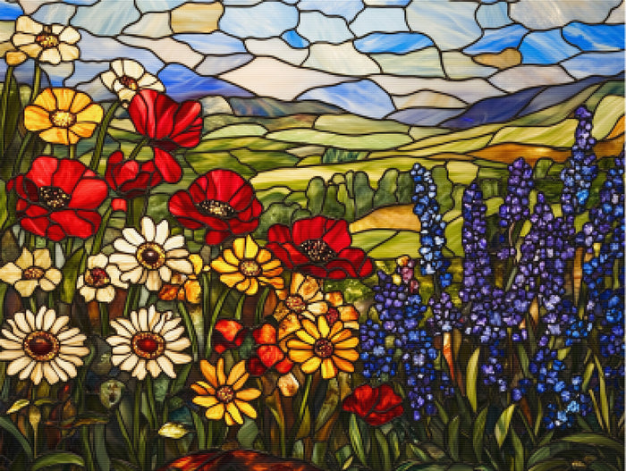 Wildflower Symphony in Glass