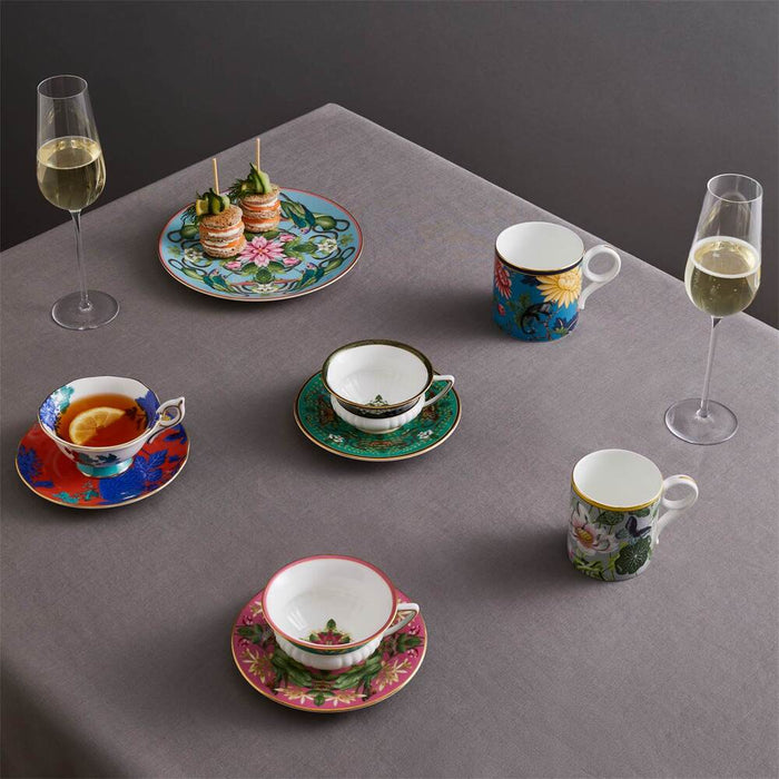 Wonderlust Waterlily Yellow and Green Teacup & Saucer by Wedgwood Additional Image - 5